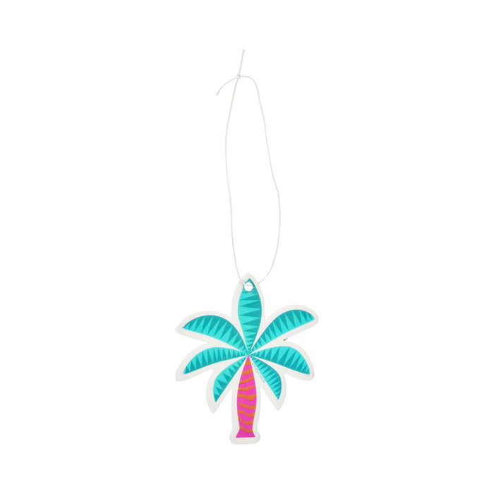 Fiesta Hanging Air Fresheners – 4 Styles - Palm, Heart, Bird, Sun - detail view | Travel & Tide