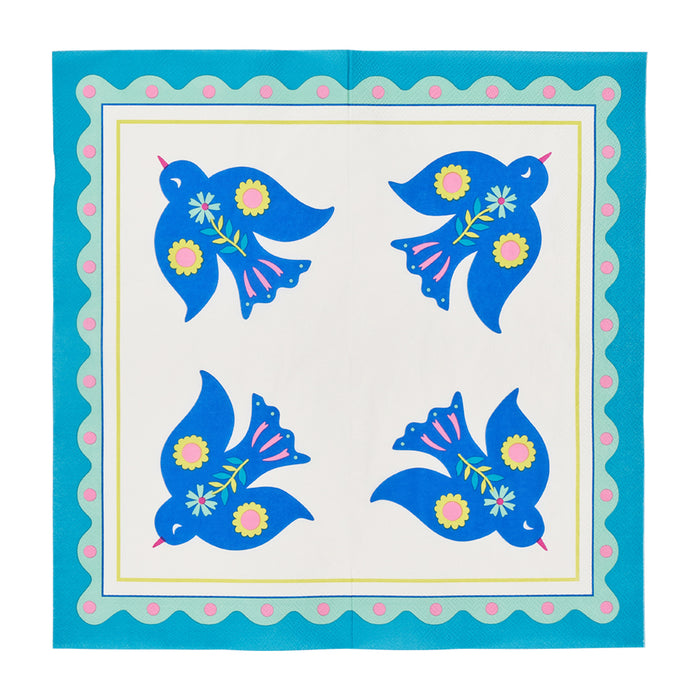 Fiesta Paper Napkins – Pack of 20 - detail view | Travel & Tide