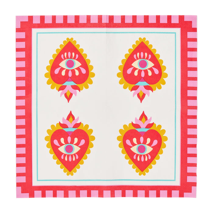 Fiesta Paper Napkins – Pack of 20 - additional view | Travel & Tide