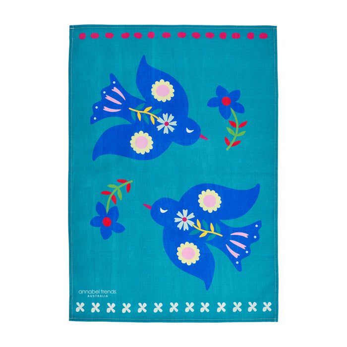 Fiesta Cotton Print Tea Towel - styled shot | Travel & Tide