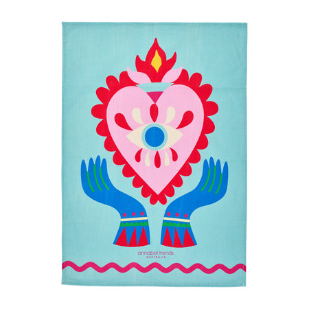 Fiesta Cotton Print Tea Towel - detail view | Travel & Tide