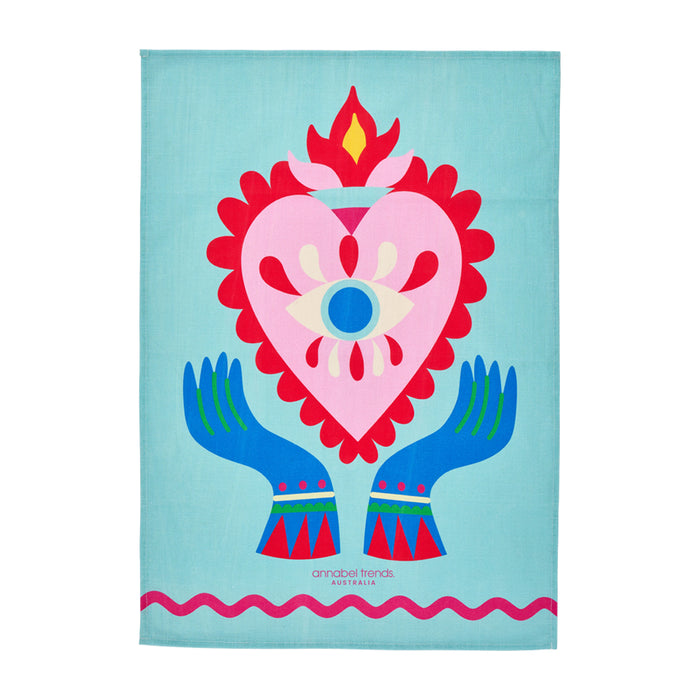 Fiesta Cotton Print Tea Towel - detail view | Travel & Tide