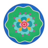 Fiesta Cork-Backed Coaster Set – 6 Colourful MDF Drink Coasters - additional view | Travel & Tide