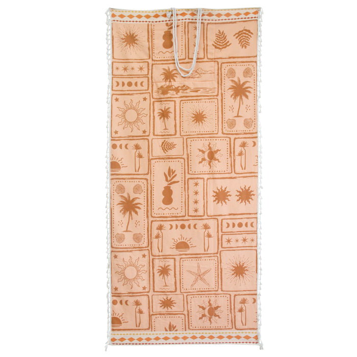 Postcard Beach Towel in Bag