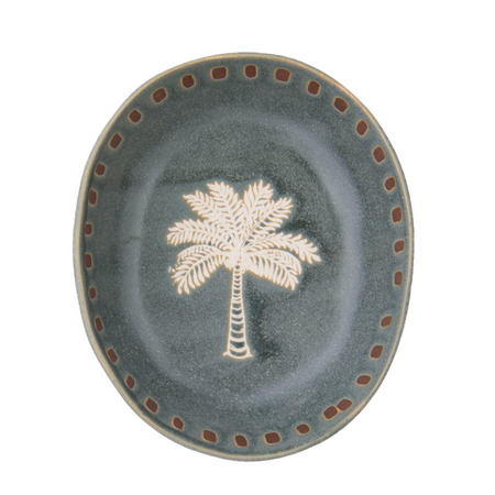 Ellipse Palm Stoneware Bowl | coastal lifestyle Australia | Travel & Tide