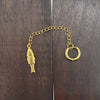gold fish charm bikini accessory pvd stainless steel