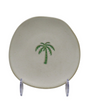 Small Ceramic Plate - Crab, Lobster + Palm Tree - detail view | Travel & Tide