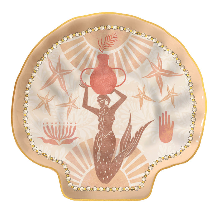 Ceramic Shell Trinket Dish - Divine, Fabulous, Seabelle, Palm, Shells and Vintage - additional view | Travel & Tide