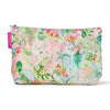Tiki Island cosmetic bag large - Australian made linen cotton travel cosmetic pouch

