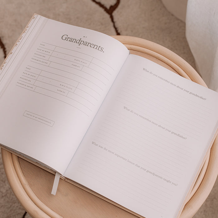 This Is My Story Memoir Journal Cream Boxed - additional view | Travel & Tide