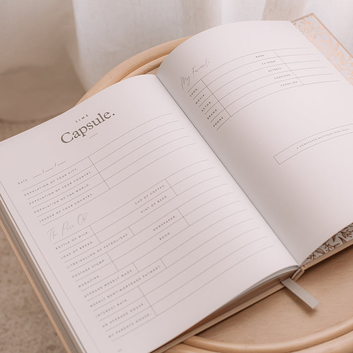 This Is My Story Memoir Journal Cream Boxed - additional view | Travel & Tide