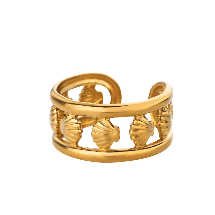 Adjustable Shell Ring | coastal lifestyle Australia | Travel & Tide