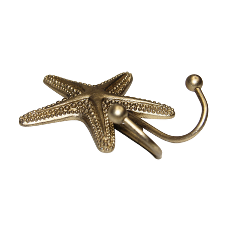 Starfish Pewter Metal Hook - detail view | Travel & Tide