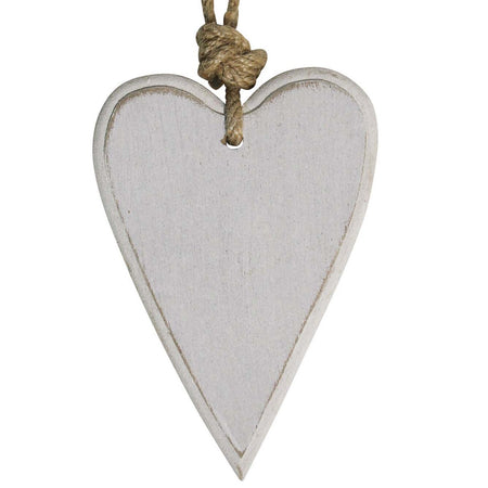 White Wooden Hearts Small | coastal lifestyle Australia | Travel & Tide