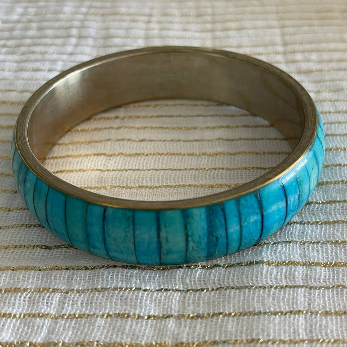 Blue Stripe Bangle