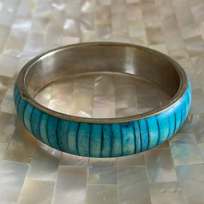 Blue Stripe Bangle