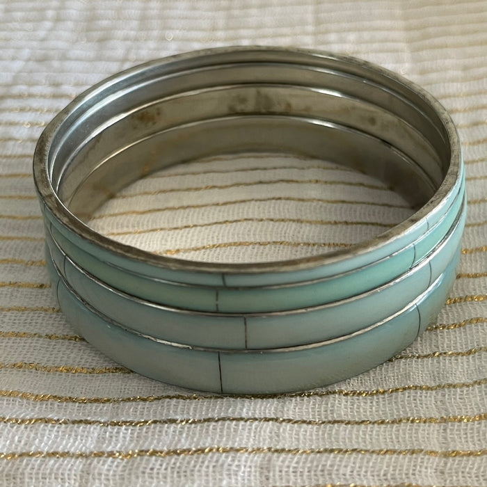 Set of 4 Seafoam Bangles