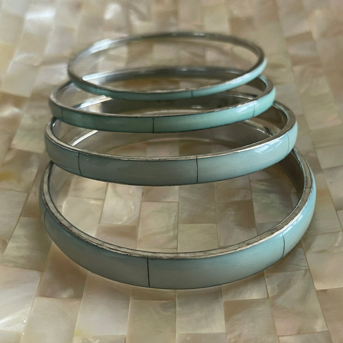 Set of 4 Seafoam Bangles