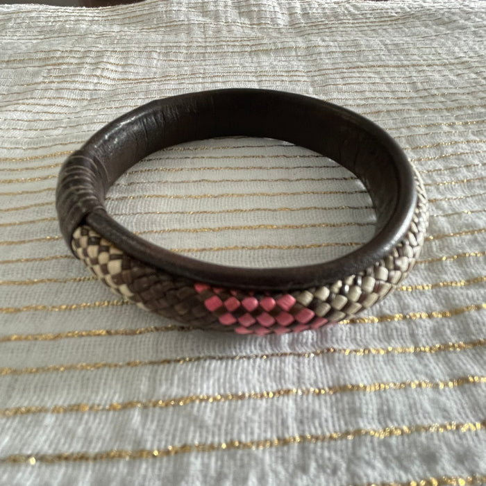 Large Natural Weave Bangle