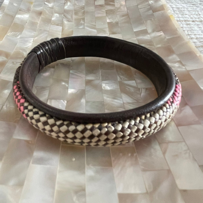 Large Natural Weave Bangle