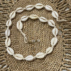 Cowrie shell sunglass chain with natural shells, 64cm coastal accessory for sunglasses