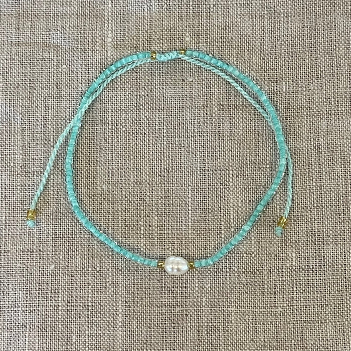 Pearl Bead Bracelet - detail view | Travel & Tide