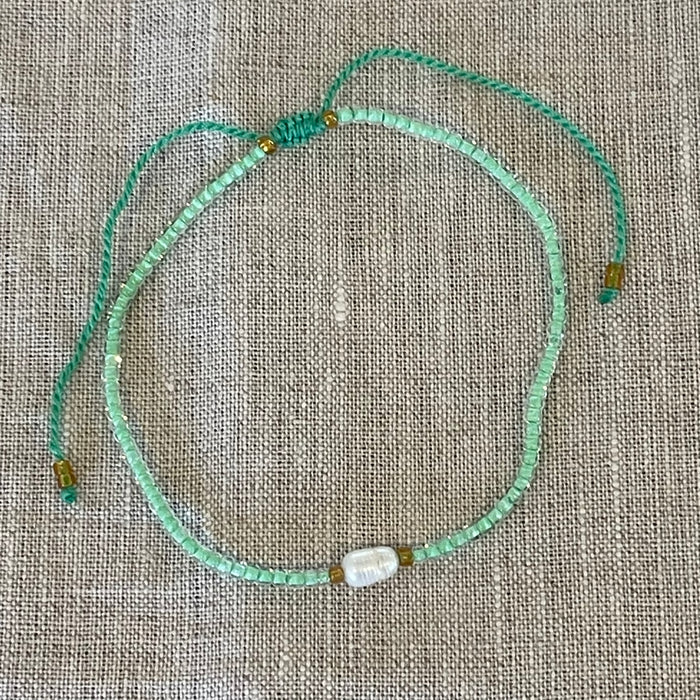Pearl Bead Bracelet - styled shot | Travel & Tide