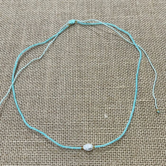 Pearl Bead Necklace - styled shot | Travel & Tide
