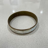 Shell inlay bangle - detail view | Travel & Tide