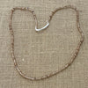Rustic String of Beads Necklace - close up | Travel & Tide