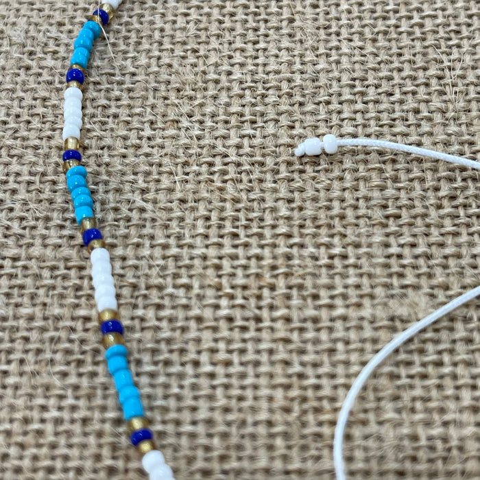 Blue Bead Necklace - additional view | Travel & Tide
