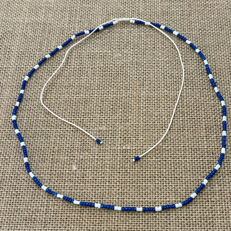Blue Bead Necklace - detail view | Travel & Tide