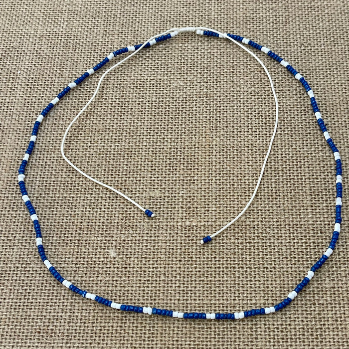Blue Bead Necklace - detail view | Travel & Tide