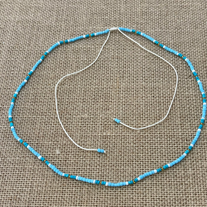 Blue Bead Necklace - styled shot | Travel & Tide