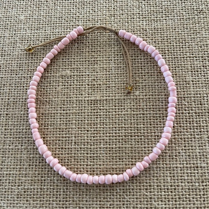 Colour Bead Anklets - detail view | Travel & Tide