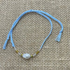 Cotton Bead Pearl Bracelet - close up | Travel & Tide