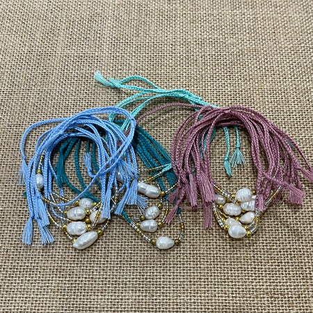 Cotton Bead Pearl Bracelet | coastal lifestyle Australia | Travel & Tide