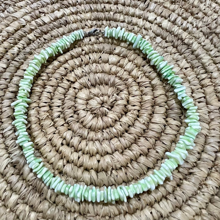 Green Shell Chip Necklace | coastal lifestyle Australia | Travel & Tide