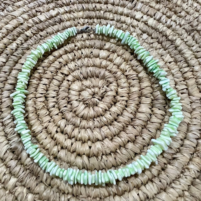 Green Shell Chip Necklace | coastal lifestyle Australia | Travel & Tide