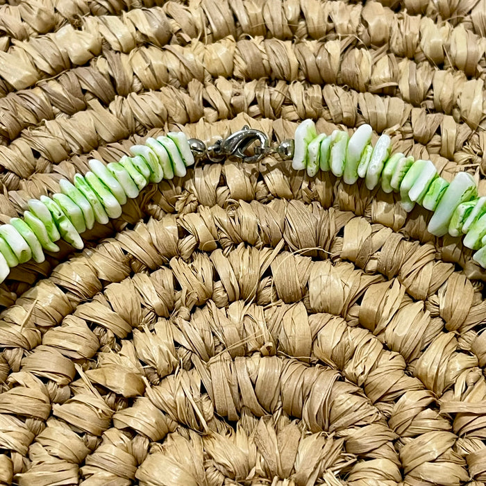 Green Shell Chip Necklace - detail view | Travel & Tide