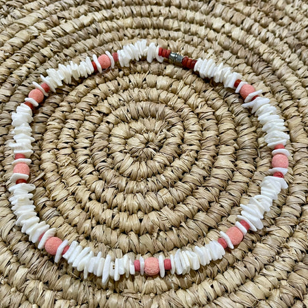 White Shell and Bead Necklace | coastal lifestyle Australia | Travel & Tide