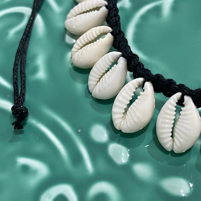 Macrame Cowrie Shell Anklet