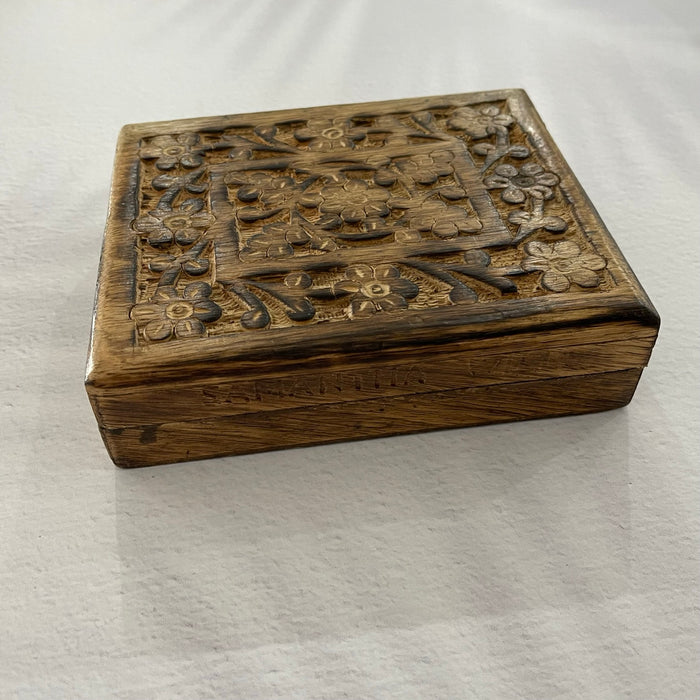 Carved Wooden Box