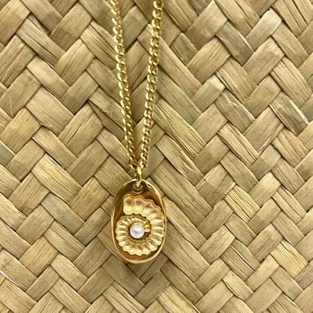 Spiral Shell Necklace - detail view | Travel & Tide