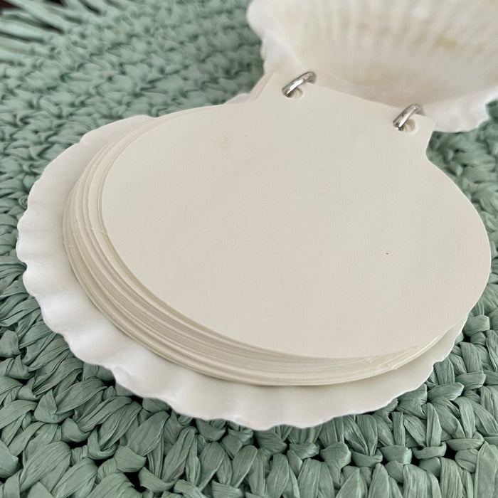 Scallop Shell Notebook - 50 Pages - additional view | Travel & Tide