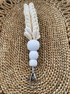 Bead / Cowrie Shell Keyring - styled shot | Travel & Tide