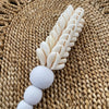 Bead / Cowrie Shell Keyring - detail view | Travel & Tide