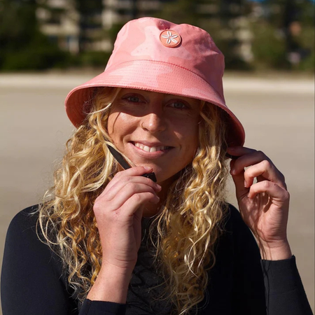 Florals + Corals - Ocean Hat - detail view | Travel & Tide