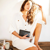 Koa Wallet - Noir - detail view | Travel & Tide