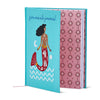 Five Minute Mermaid Journal open showing gratitude and intention prompts - 100gsm pages
